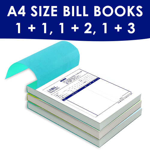 A4 Size Bill Books 1 + 1
