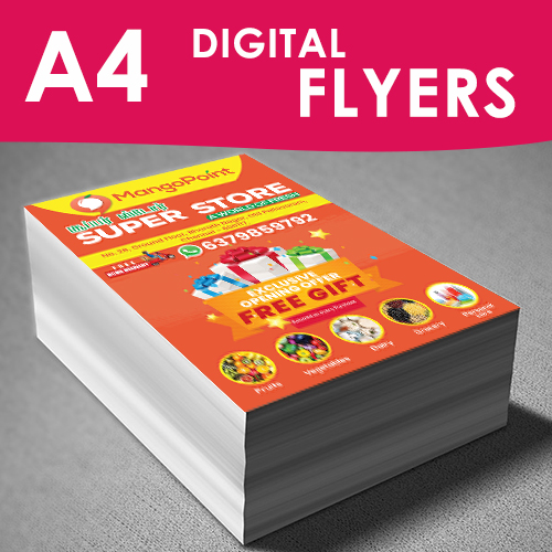 A4 Size Flyers 100 Copies