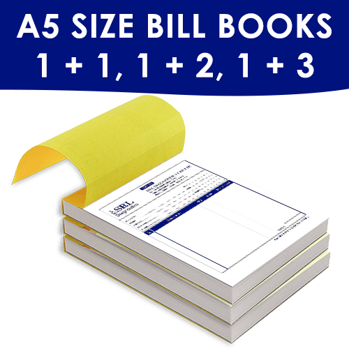 A5 Size Bill Books 1 + 1