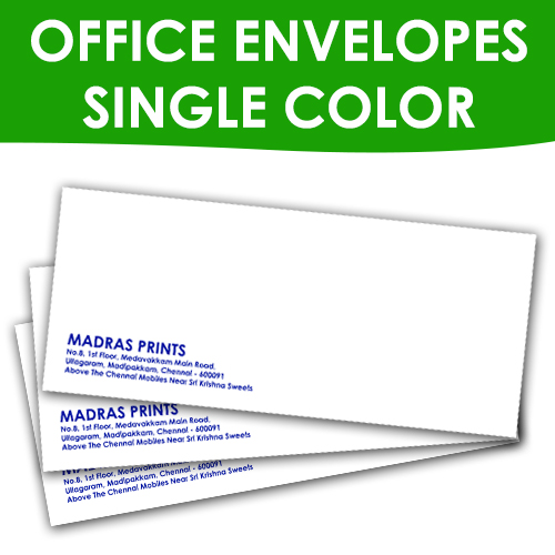 Office Envelopes Single Color 250 Nos