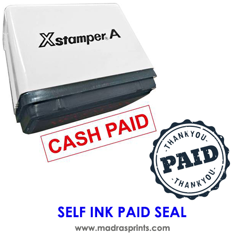 Paid Seal Self Ink