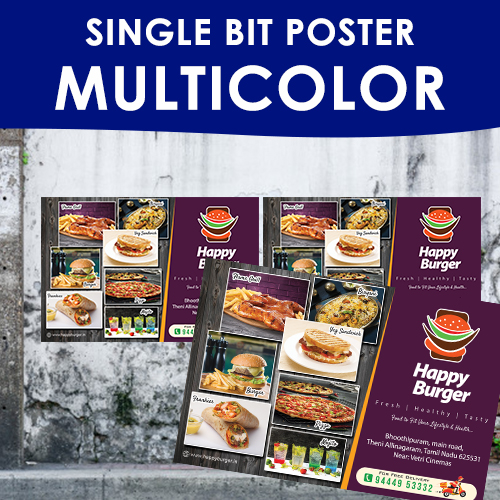 Single Bit Poster - Multicolor
